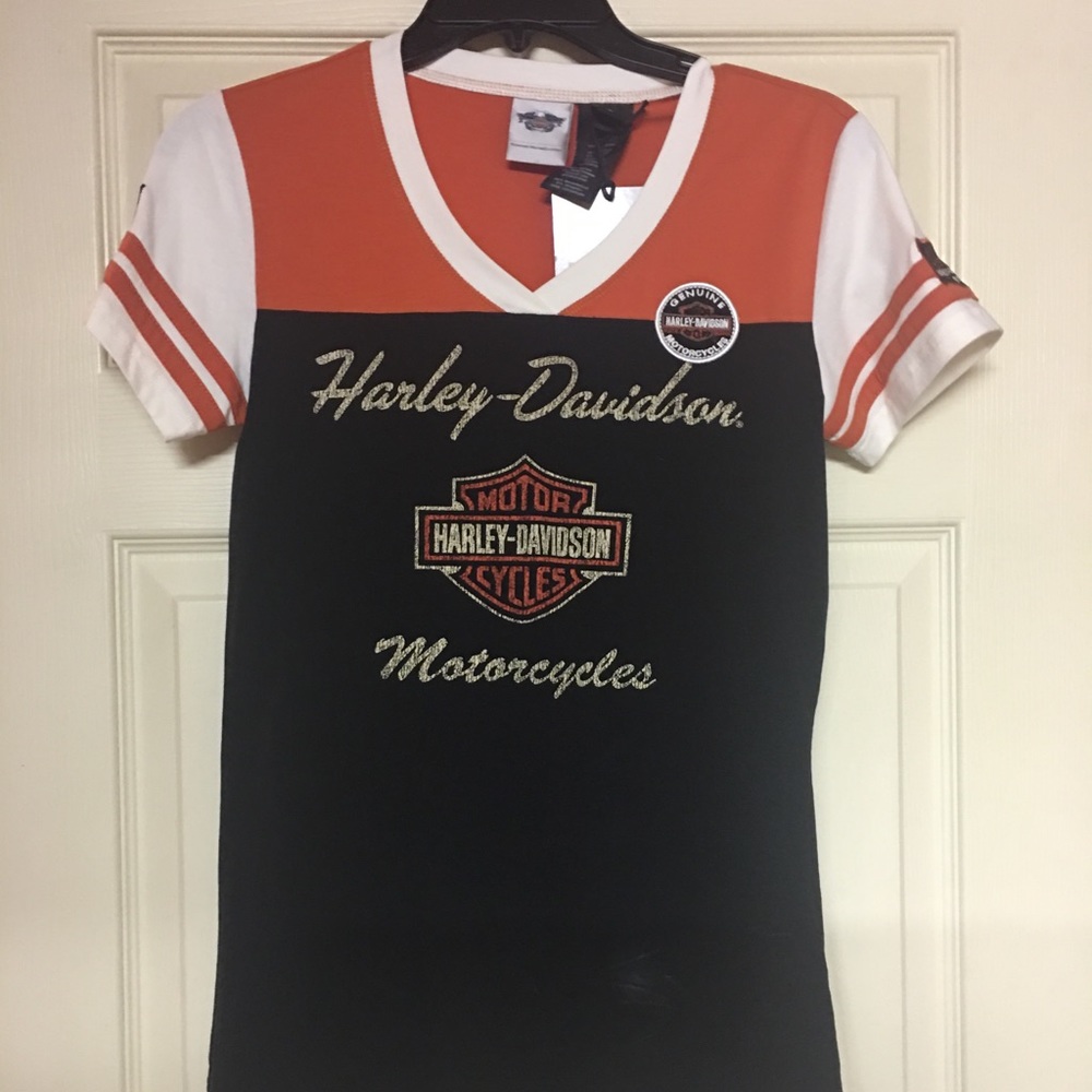 Harley Davidson v neck tee